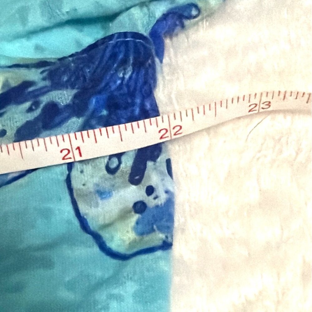 Kim Rogers Petite Floral Zip-Up Jacket Aqua Blue & Yellow PL - Picture 4 of 5